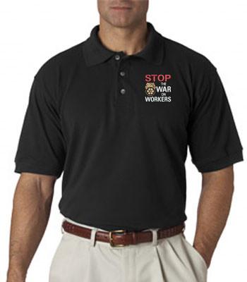 Stop War on Workers Polo